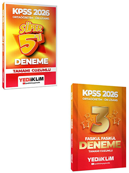 Yediiklim Yayınları Sınav Hazırlık