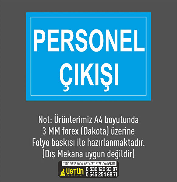 ÜSTÜN BASKI MERKEZİ Güvenlik Uyarı İşaretleri, İş Güvenliği Levhaları