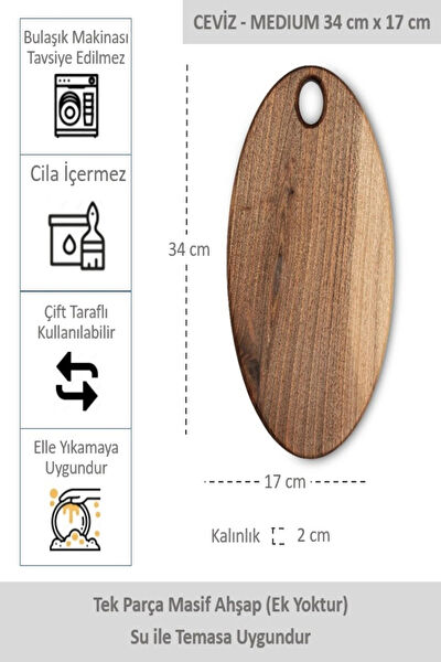 OesteWood Kesme Tahtası
