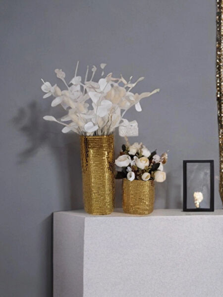 Işıltı Home Design Vazo, Saksı
