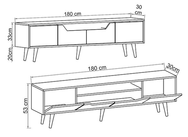 VM VERTEX MOBİLYA TV Sehpası, Ünitesi