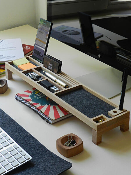 Fagus Wood Masaüstü Organizer