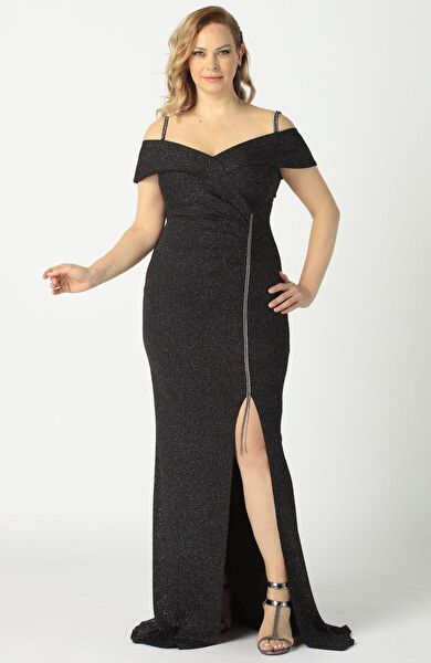 Moda berray Büyük Beden Abiye Elbise