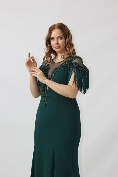 Moda berray Büyük Beden Abiye Elbise