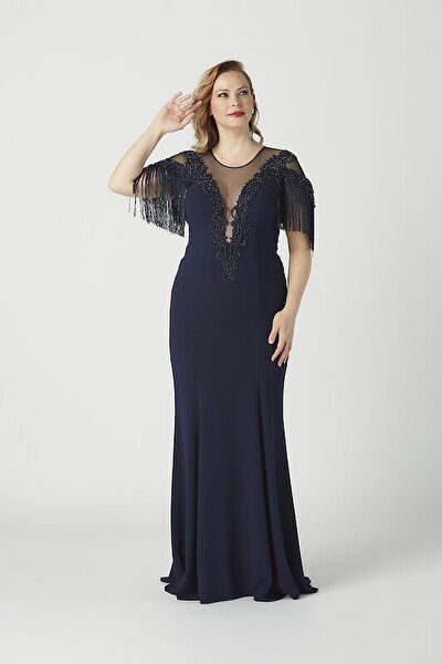 Moda berray Büyük Beden Abiye Elbise