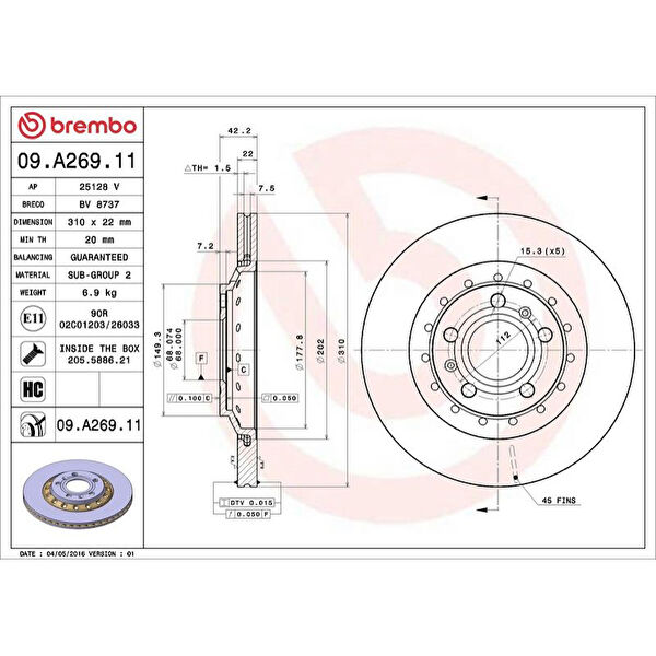 Brembo Fren Diskleri