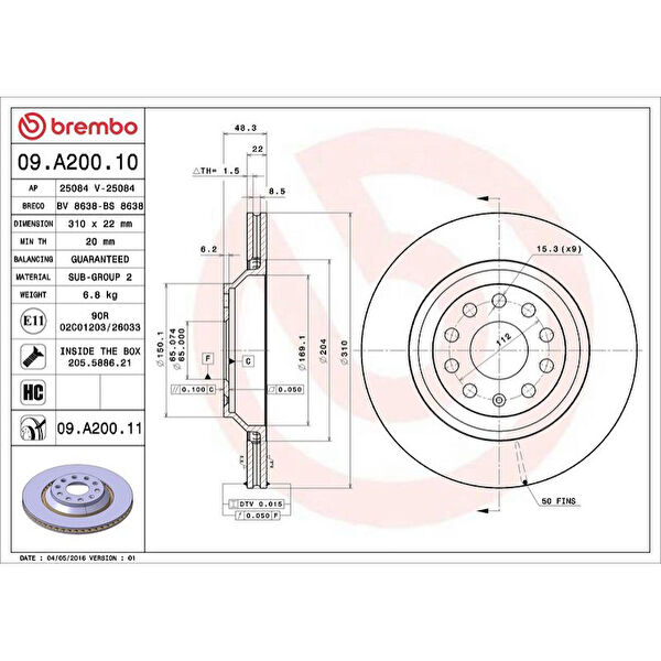 Brembo Fren Diskleri
