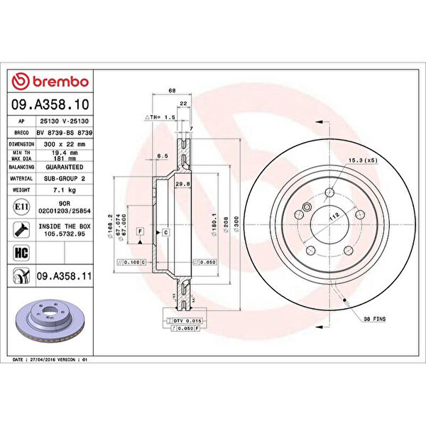 Brembo Fren Diskleri