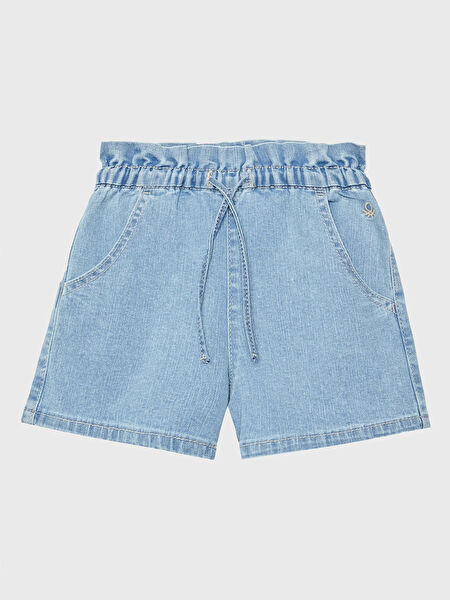 Benetton Kız Çocuk Şort, Bermuda, Kapri