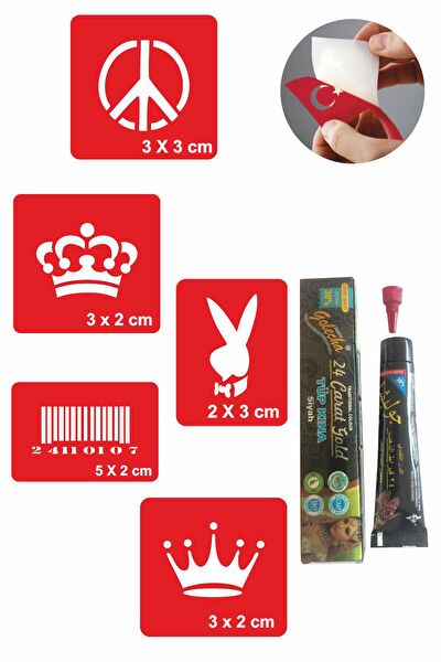 Barış Geçici Dövme, Şablonları