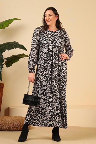 FERACE Büyük Beden Günlük Elbise