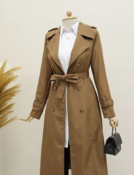 GENCULUS Kadın Trençkot, Yağmurluk