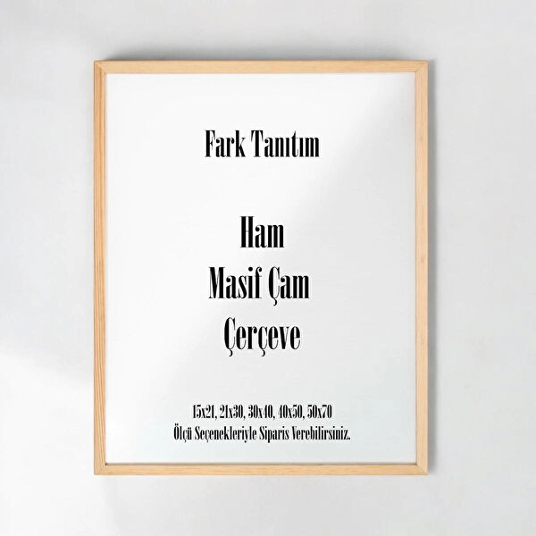 Fark Tanıtım Fotoğraf Çerçevesi