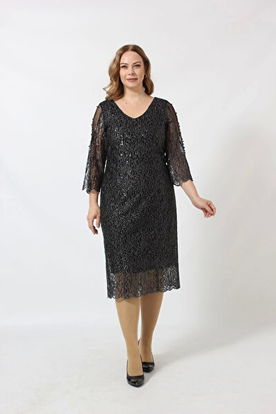 Moda berray Büyük Beden Abiye Elbise