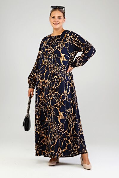 FERACE Büyük Beden Günlük Elbise