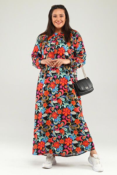 FERACE Büyük Beden Günlük Elbise