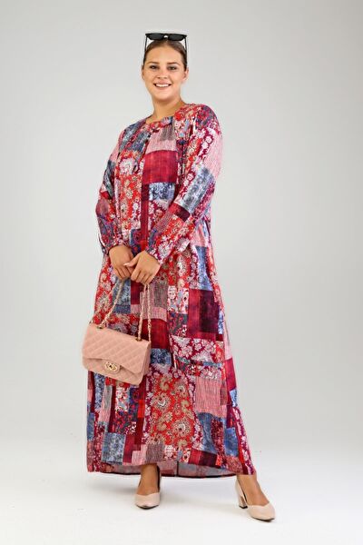 FERACE Büyük Beden Günlük Elbise