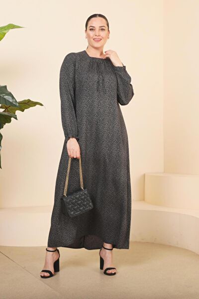 FERACE Büyük Beden Günlük Elbise