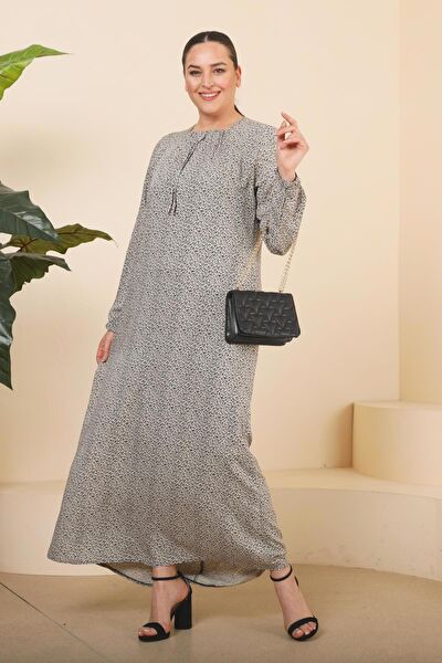 FERACE Büyük Beden Günlük Elbise