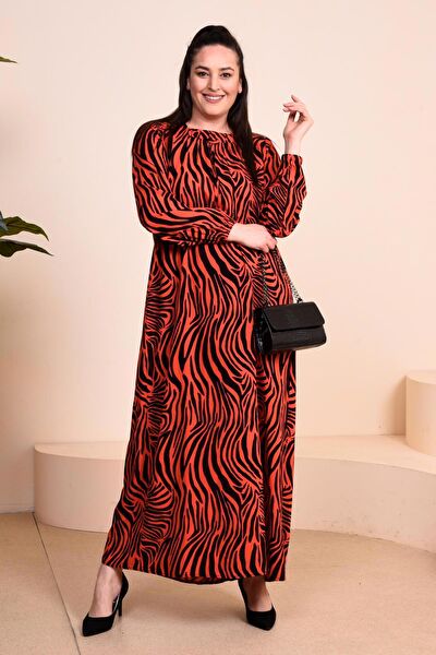 FERACE Büyük Beden Günlük Elbise