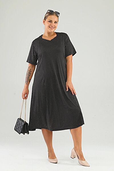 FERACE Büyük Beden Günlük Elbise