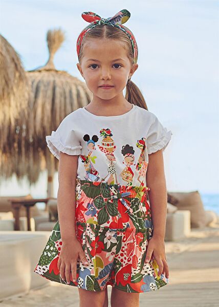 Mayoral Kız Çocuk Şort, Bermuda, Kapri