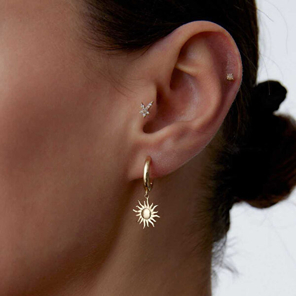 Cherry By Özkonak Altın Küpe