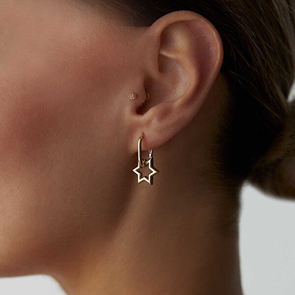 Cherry By Özkonak Altın Küpe