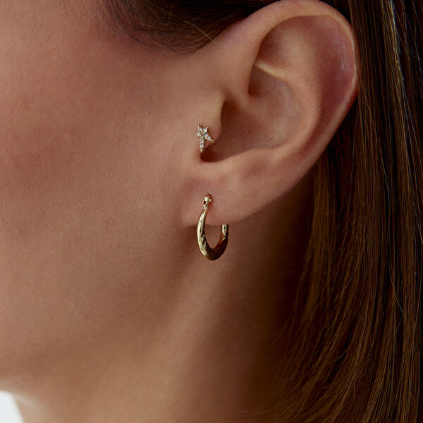 Cherry By Özkonak Altın Küpe