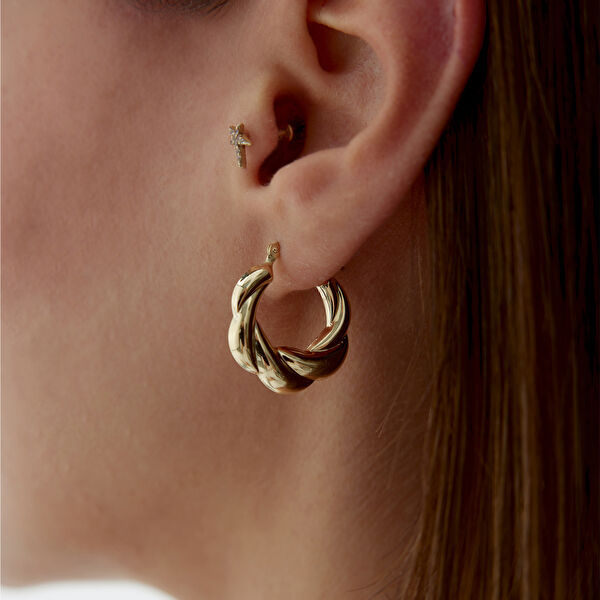 Cherry By Özkonak Altın Küpe