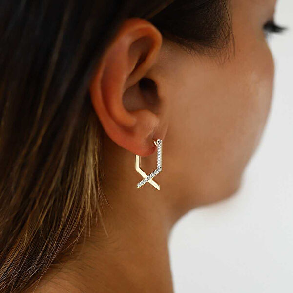 Cherry By Özkonak Altın Küpe