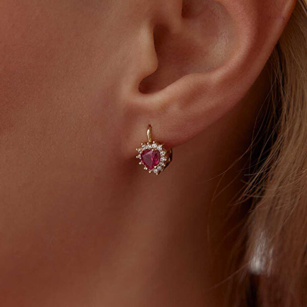 Cherry By Özkonak Altın Küpe