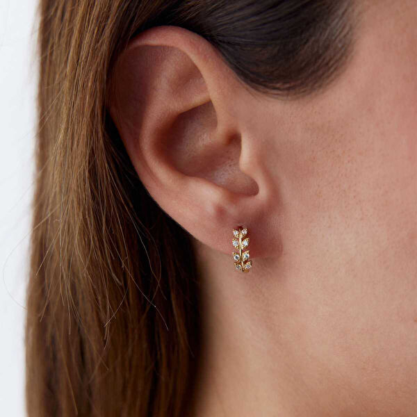 Cherry By Özkonak Altın Küpe