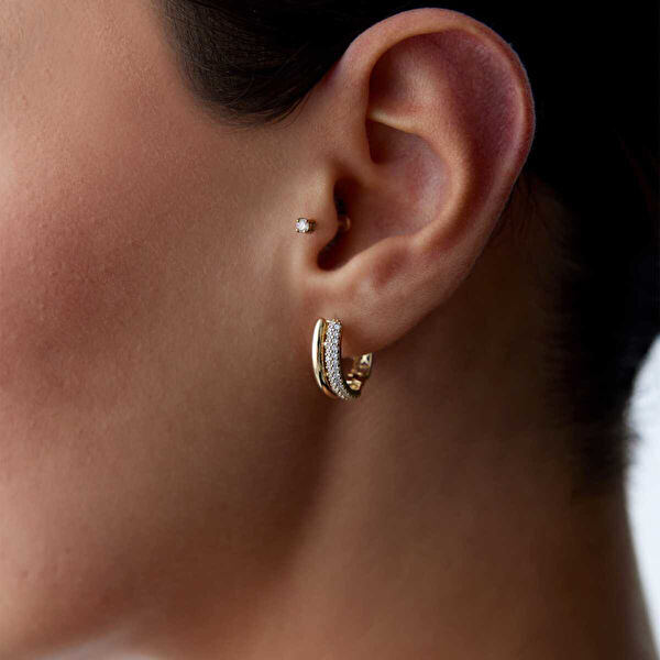 Cherry By Özkonak Altın Küpe