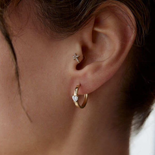 Cherry By Özkonak Altın Küpe