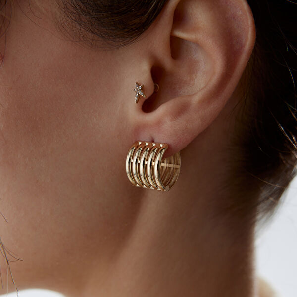 Cherry By Özkonak Altın Küpe