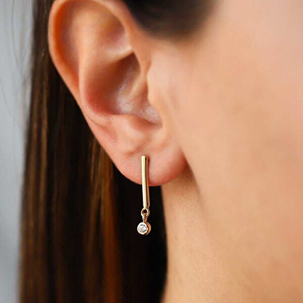 Cherry By Özkonak Altın Küpe