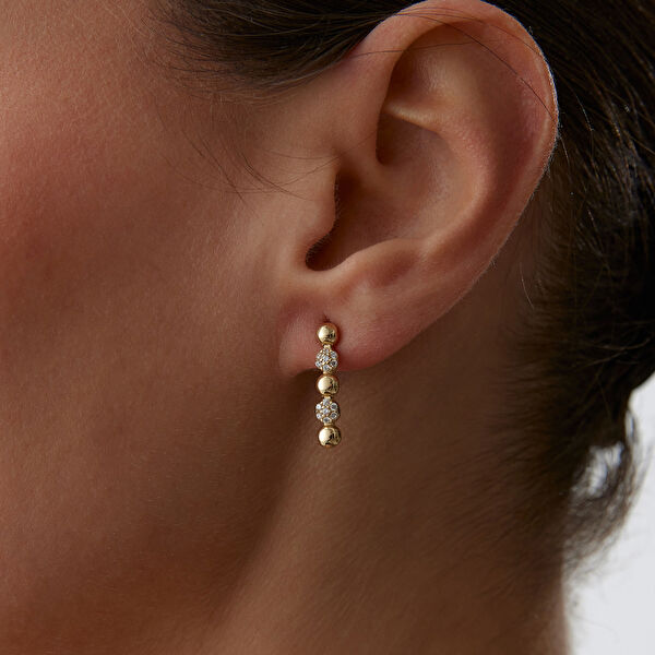 Cherry By Özkonak Altın Küpe