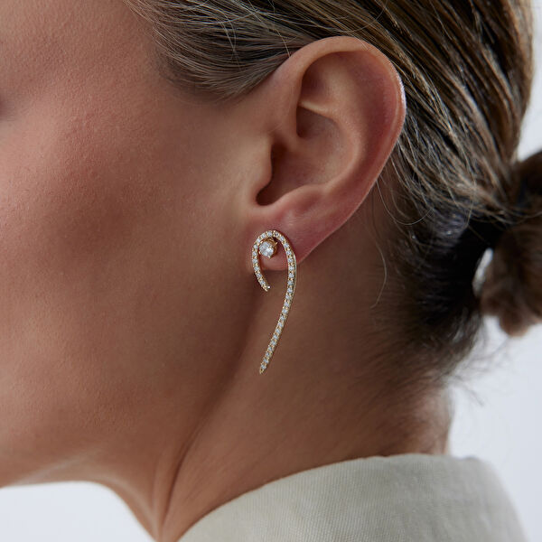 Cherry By Özkonak Altın Küpe