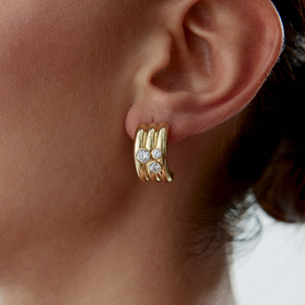 Cherry By Özkonak Altın Küpe