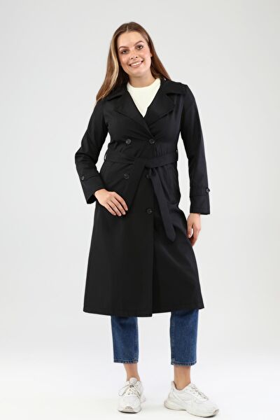 FERACE Büyük Beden Trençkot