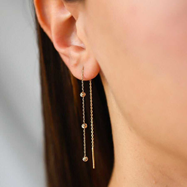 Cherry By Özkonak Altın Küpe