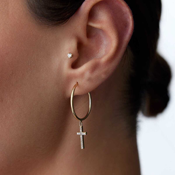 Cherry By Özkonak Altın Küpe