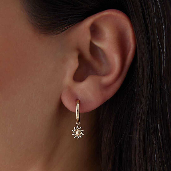 Cherry By Özkonak Altın Küpe