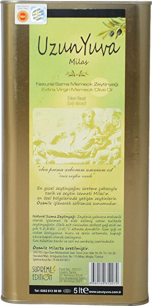 Uzunyuva Milas Zeytinyağı