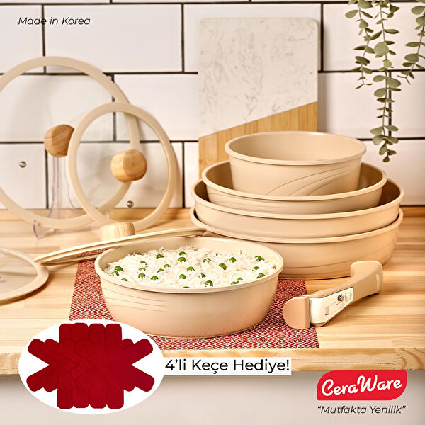 Cera Ware Tencere, Tava Seti