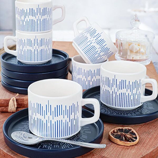 Keramika Çay Bardağı, Tabağı, Takımı