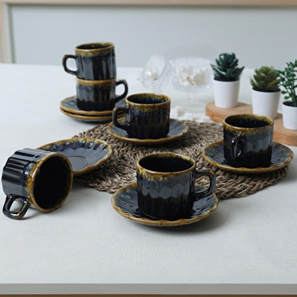 Keramika Çay Bardağı, Tabağı, Takımı