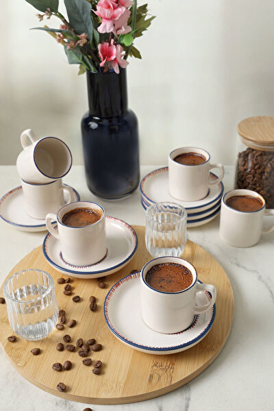 Keramika Çay Bardağı, Tabağı, Takımı