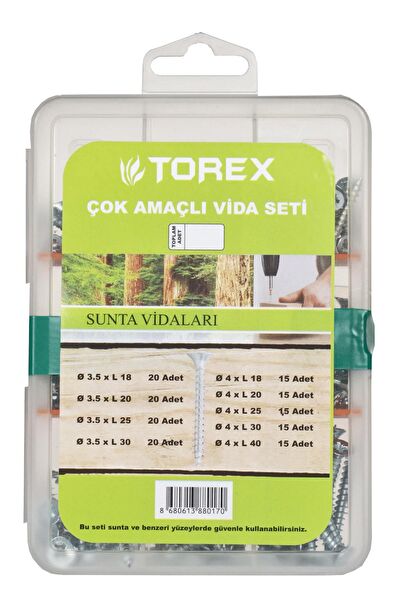 Torex Vida, Çivi, Somun, Dübel